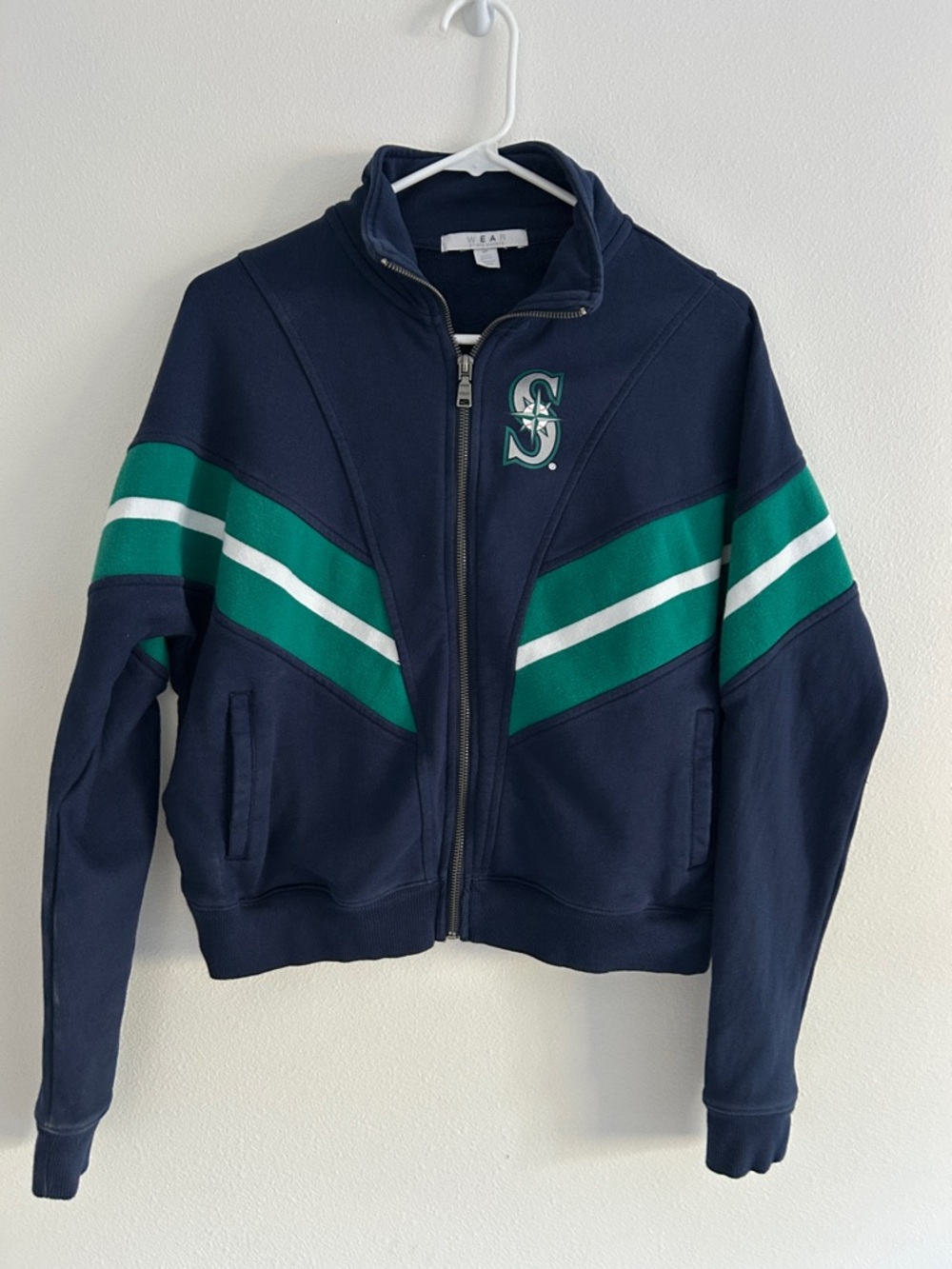 Seattle Mariners Erin Andrews WEAR sweatshirt Jacket Zip Up Size Small